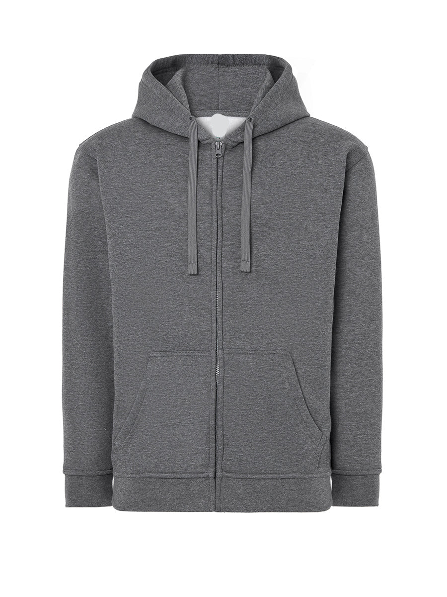 FELPA UNISEX CAPPUCCIO E ZIP PREMIUM