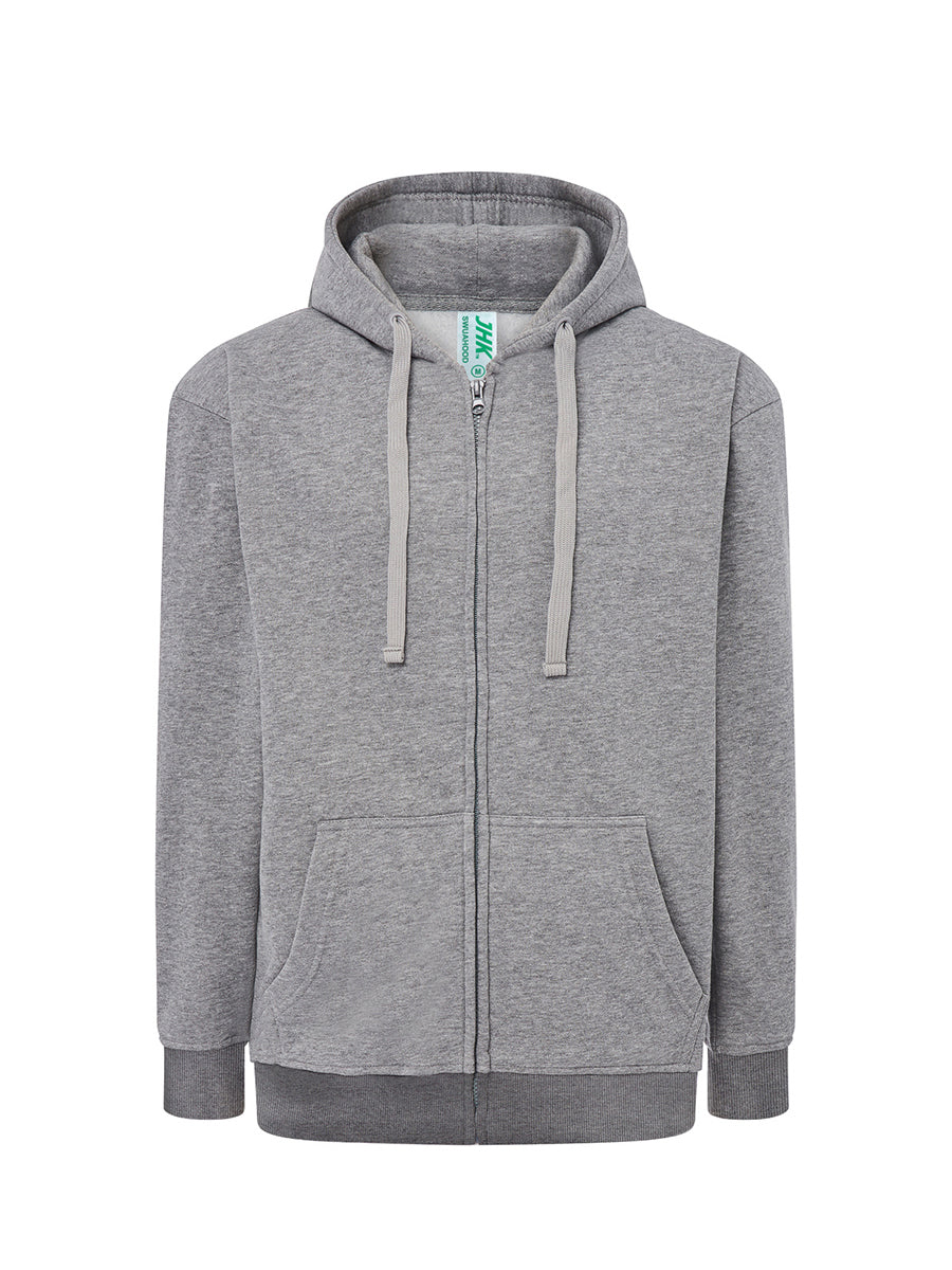 FELPA UNISEX CAPPUCCIO E ZIP PREMIUM